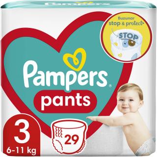 Scutece chilotel Pampers Pants Bebelusi Marimea 3, 6-11 Kg, 29 bucati