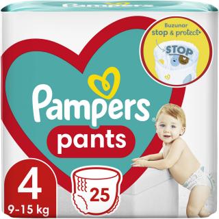 Scutece chilotel Pampers Pants Bebelusi Marimea 4, 9-14 Kg, 25 bucati