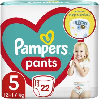 Scutece chilotel Pampers Pants Bebelusi Marimea 5, 12-18 kg, 22 bucati