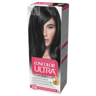 Vopsea de par permanenta Loncolor Ultra 1 Negru, 100ml