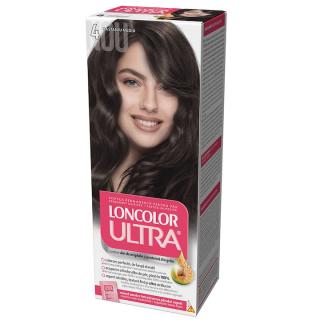 Vopsea de par permanenta Loncolor Ultra 4 Castaniu Mediu, 100ml