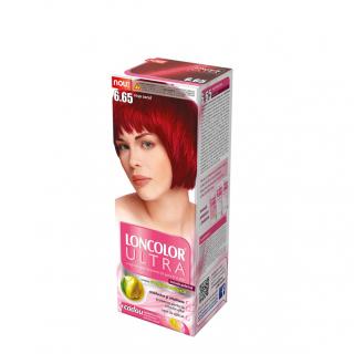 Vopsea de par permanenta Loncolor Ultra 6.65 Rosu Coral, 100ml