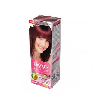 Vopsea de par permanenta Loncolor Ultra 6.7 Rosu Pasional, 100ml