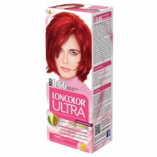 Vopsea de par permanenta Loncolor Ultra 8.66 Rosu Intens Deschis, 100ml