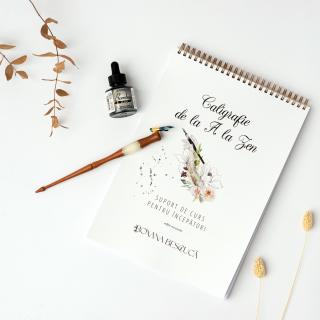Caiet caligrafie - Kit de initiere in caligrafia moderna + VIDEO