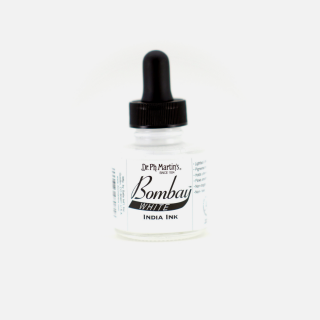 Cerneala alba caligrafie - Bombay India Ink White (8BY)