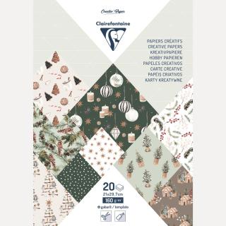 Hartie decorativa ,   Craciun, A4, 160g, 20 foi
