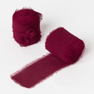 Panglica matase - Burgundy