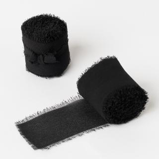 Panglica matase - Negru