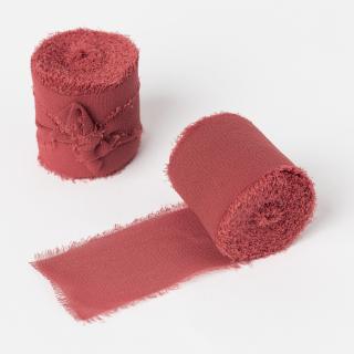 Panglica matase - Terracotta