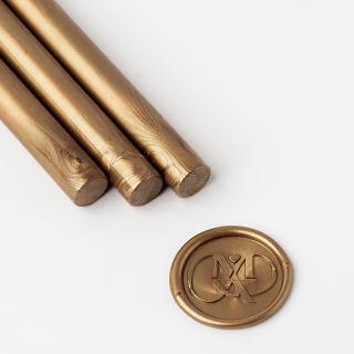 Set 5 batoane de ceara pentru sigilii - Bronz gold