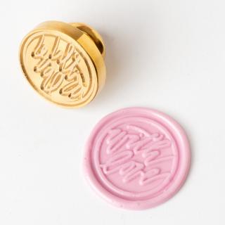 Stampila sigiliu ,   With love, 2.5cm