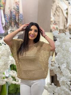 Bluza aurie tricotata
