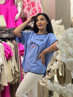 Bluza bleo cu detaliu negru