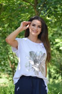 Bluza cu imprimeu floarea-soarelui