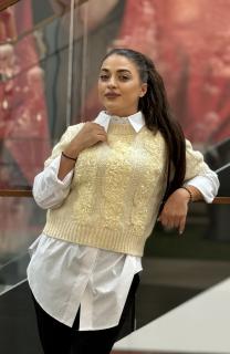 Bluza cu sclipici si maneca scurta