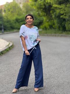 Bluza din bumbac cu imprimeu