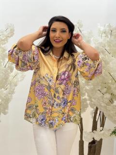 Bluza galbena cu floricele