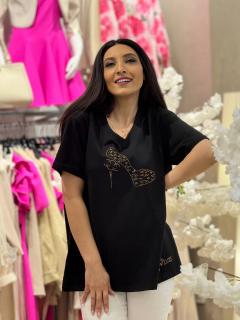 Bluza my luxe cu imprimeu pantof