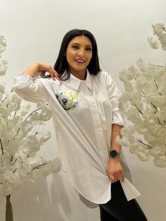 Camasa oversize cu imprimeu papadie