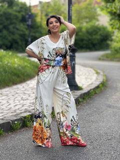 Compleu cu anchior si print floral