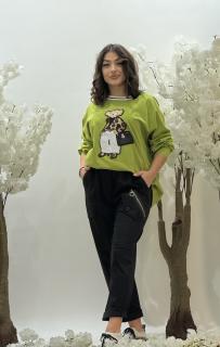 Pantaloni cu fermoar