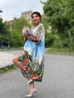 Rochie cu print pictura