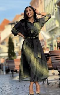Rochie in degradee cu cordon in talie