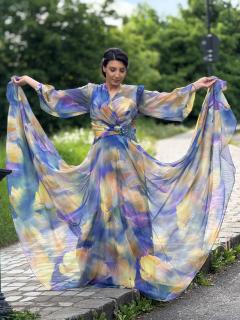 Rochie in degradee cu pietricele