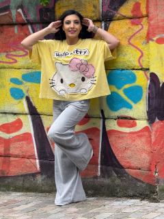 Tricou Oversized   Hello KITTY