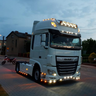 Bara leduri sub masca fata, din 3 elemente pentru Daf XF Euro 6