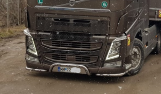 Bara leduri sub masca fata din 3 elemente pentru Volvo Euro 6 cu 13 LED-uri