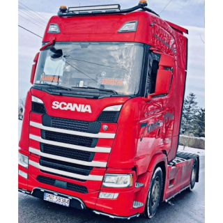 Bara leduri sub masca fata, suportul cu numar, mijloc, Scania R S G P Next Generation