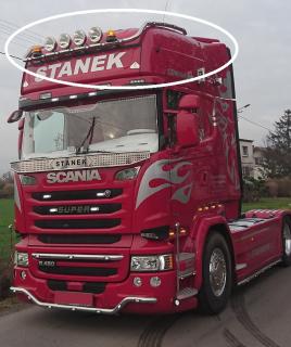 Bara proiectoare, Scania R, Topline, 15 x LED-uri, instalatie proiectoare inclusa