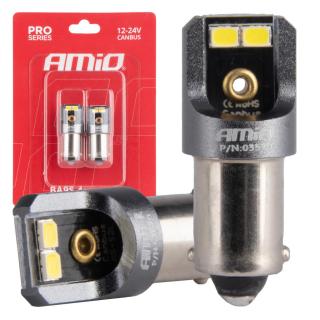 Bec LED CANBUS PRO T4W (BA9S) 4SMD 2016 Alb, 12V 24V