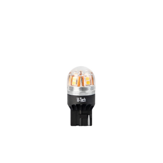 Bec LED M-TECH Platinum, T20, L3 x 16d, W21W, 12-24V, 15x2835SMD, CANBUS, lumina galbena