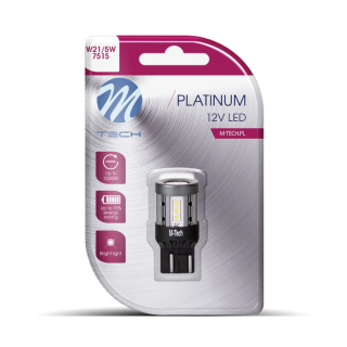Bec LED Platinum, Alb, T20 W21 5W, 12 24V, W3x16d