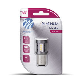 Bec LED Platinum, Canbus, Alb, P21 5W, 12 24V, BAY15d