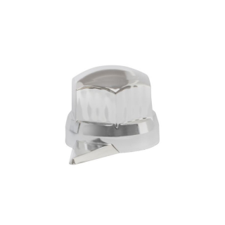 Capac Cromat cu indicator pentru piulita de 32mm, L 35mm, camioane, semiremorci