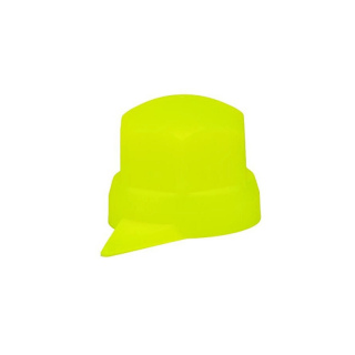 Capac Galben Neon cu indicator pentru piulita de 32mm, L 35mm, camioane, semiremorci