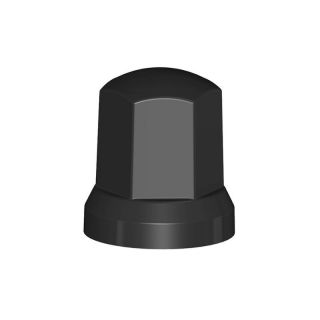 Capac Negru pentru piulita de 32mm, L 35mm, camioane, semiremorci