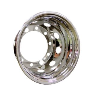 Capac Roata, Ornament pentru janta spate camion, adancime 300mm, Tir, 22,5  x9  , otel inoxidabil, 10 gauri, PCD 335mm, stil American