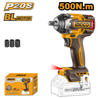 Cheie de Impact pe Acumulator, 650Nm, 20V, Brushless, 1 2,  ,