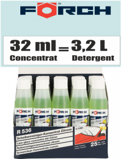 Detergent de parbriz concentrat 1:100, Foerch, 32ml, R536, vara