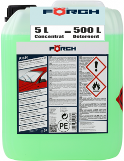 Detergent, lichid, de parbriz, solutie concentrata 1:100, Foerch, 5l, R536