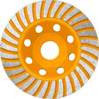 Disc diamantat 115 mm, cu segmente pentru slefuit suprafete beton, mozaic, marmura, Turbo