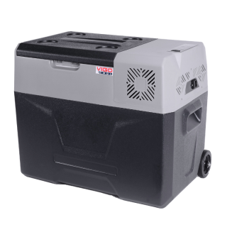Frigider auto 40L, portabil, compresor, 12 24 230V, cu roti si maner retractabil, Bluetooth