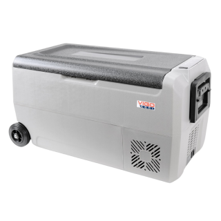 Frigider auto portabil cu roti si maner telescopic, 36L, compresor, 12 24 230V, Bluetooth si Aplicatie