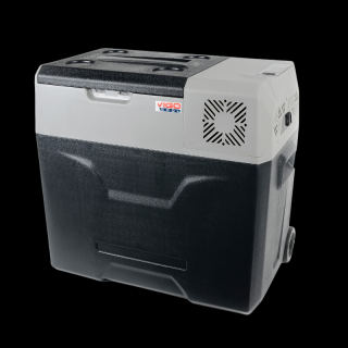 Frigider auto portabil cu roti, VigoCool 50L, compresor, 12 24 230V, Bluetooth