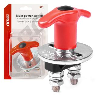 Intrerupator Contact Principal Curent Auto, 12 24V, 200A Continuu   500A Varf